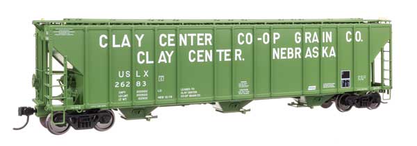 Walthers Proto 920 - 106182 HO, 55' Evans 4780 Covered Hopper, Clay Center CO - OP Grain Co. USLX 26283, Clay Center, Nebraska - House of Trains