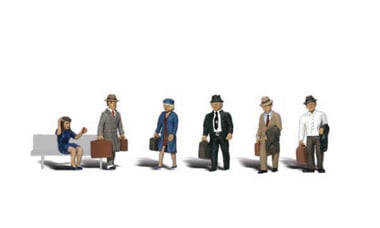Woodland Scenic Accents 2155 N, Travelers, 6 Figures - House of Trains