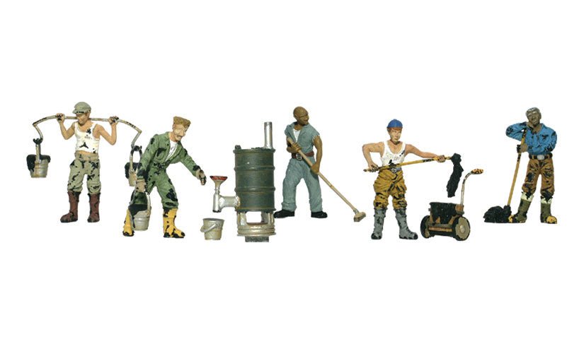 Woodland Scenics 1828 HO, Roofers, (8 Pieces) - House of Trains