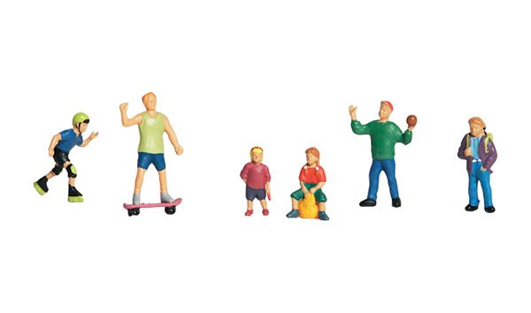 Woodland Scenics 1830 HO, Kids at Play, (6 Pieces) - House of Trains