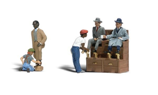Woodland Scenics 1877 HO Shoe Shiners (7 Pieces) - House of Trains