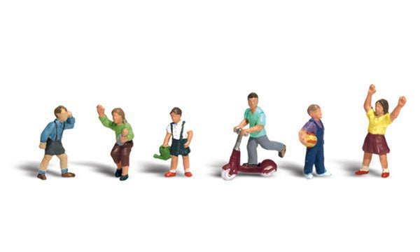 Woodland Scenics 1891 HO, Children, 6 Pieces - House of Trains