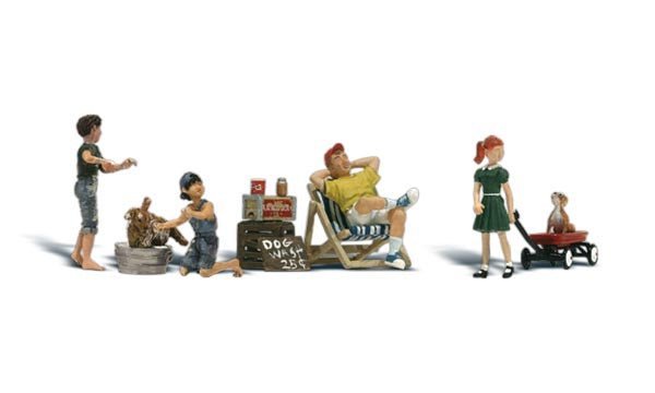 Woodland Scenics 1905 HO Dog Wash (9 Pieces) - House of Trains