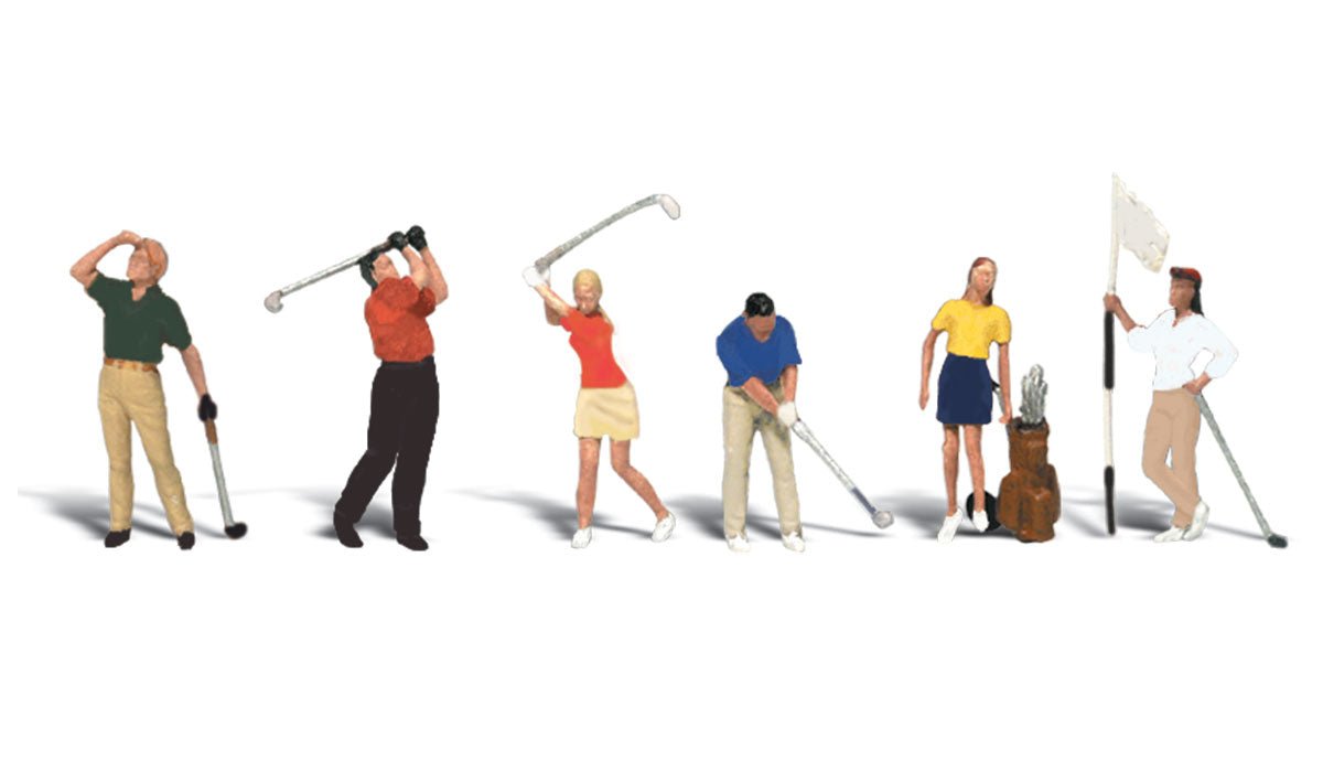 Woodland Scenics 1907 HO Golfers (7 Pieces) - House of Trains