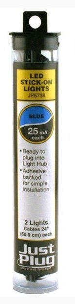 Woodland Scenics 5738 Just Plug Lighting System, LED Stick - on Lights, Blue - House of Trains