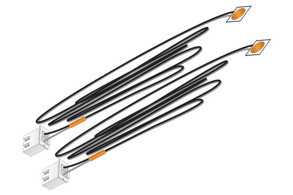 Woodland Scenics 5739 Just Plug Lighting System, LED Stick - on Lights, Red 25mA, 2 lights, Cables 24" - House of Trains