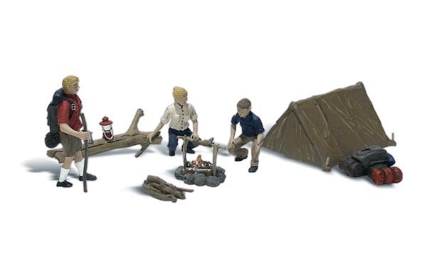 Woodland Scenics A2199 N Campers, Tent, 8 Pieces tent included - House of Trains
