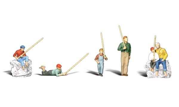 Woodland Scenics Accents 2179 N, Gone Fishing, 5 Pieces - House of Trains