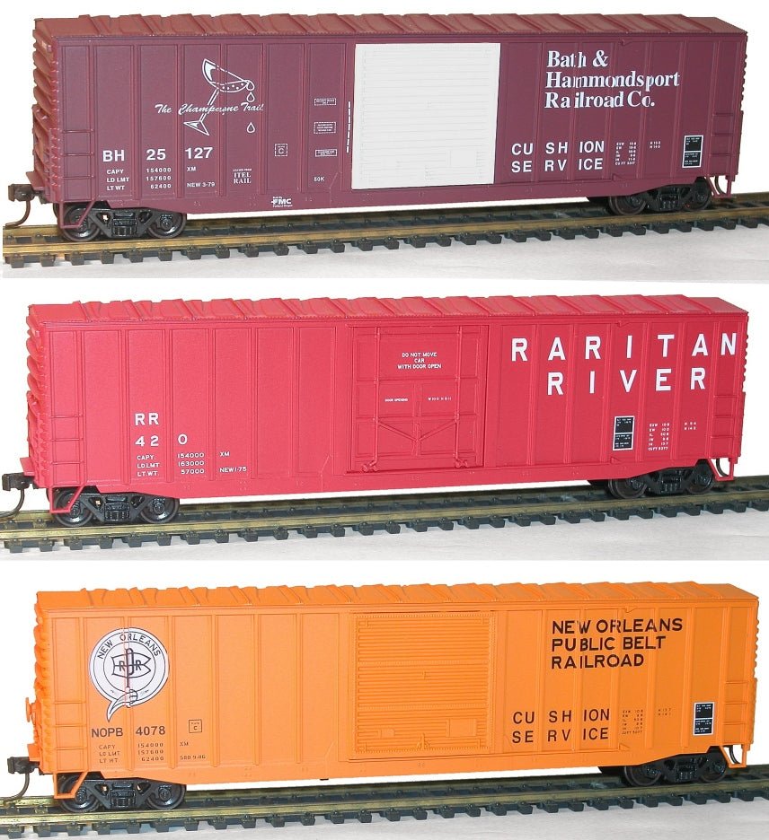 Accurail 8090 HO 50' Exterior-Post Modern Boxcar Per Diem 3-Pack Kit