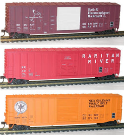 Accurail 8090 HO 50' Exterior-Post Modern Boxcar Per Diem 3-Pack Kit - House of Trains