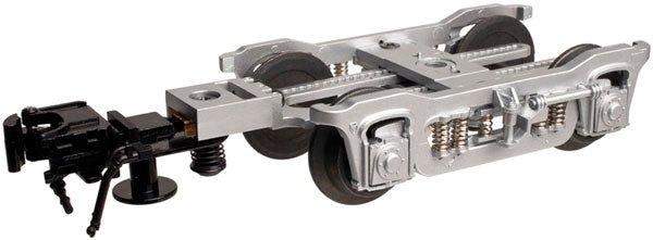 Atlas 66037 O Streamlined Passenger Trucks, Silver, 3 - Rail (1 Pair) - House of Trains