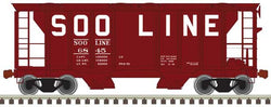 Atlas Trainman 20 005 048 HO, PS-2 Covered Hopper, Soo Line, SOO, 6845 - House of Trains