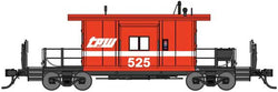 Bluford Shops 21240 N, Short Body, Bay Window Caboose, Toledo, Peoria and Western, TPW, 525 - House of Trains