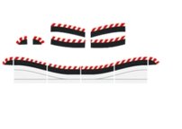 Carrera 20603 Digital 124, Digital 132, Outside Shoulders for Narrow Section, 6 pieces - House of Trains