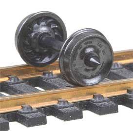 Kadee 523 HO Metal Wheels, 33" Ribbed Backed - House of Trains