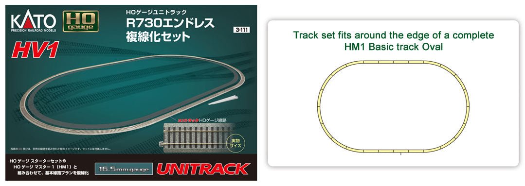 Kato 3-111 HO HV1 Outer Track Oval Set - House of Trains