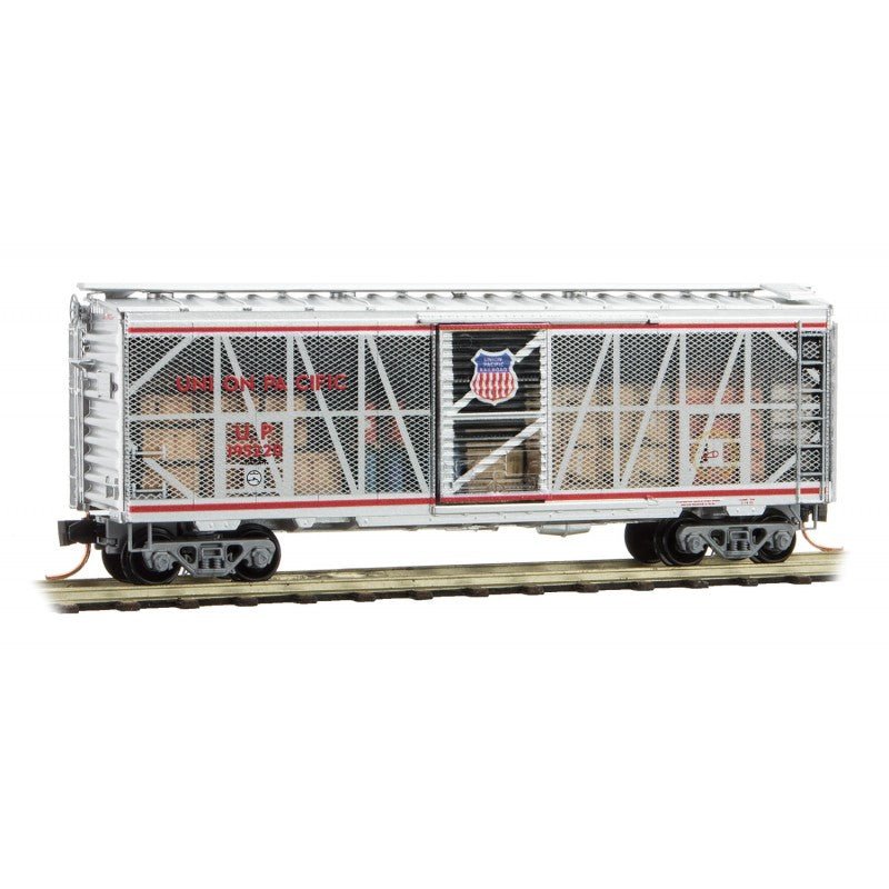 Micro-Trains 020 00 157 N 40' Standard Box Car, Impact Car, Union Pacific, UP 195220 - House of Trains