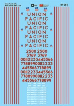 Microscale 60-354 N, Union Pacific Diesels, 1980-2001 - House of Trains