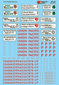 Microscale 60-97 N, Union Pacific Cabooses, 1947-1977 - House of Trains