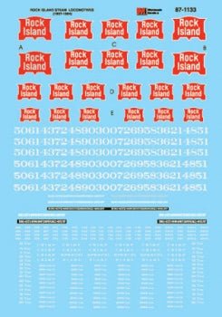 Microscale 87-1133 HO, Rock Island, Steam Locomotive, RI, 1937-1954 - House of Trains