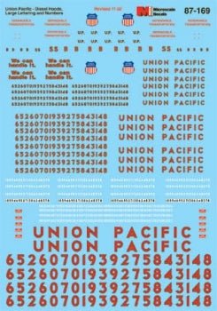 Microscale 87-169 HO, Union Pacific ,Hood Diesels, 1959-1980 - House of Trains