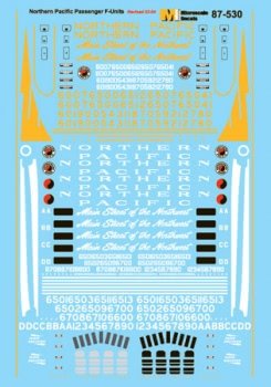 Microscale 87-530 HO, Northern Pacific, Passenger F-Units, 1946-1970 - House of Trains