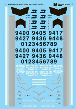 Microscale 87-803 HO, Burlington Northern Diesels, SD70MAC, Executive - House of Trains