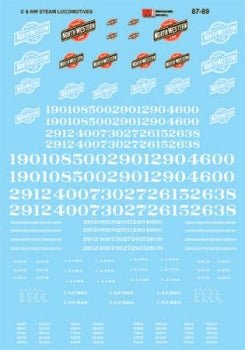 Microscale 87-89 HO, Chicago North Western, Steam Locomotives, 1929-1957 - House of Trains