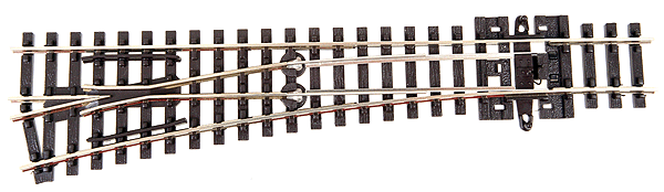 Peco SL-E396 N Code 80 Electrofrog #6 (Medium) Left Hand Turnout - House of Trains