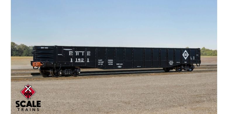 Scale Trains 1189 HO, Kit Classics, 70-Ton Mill Gondola, Erie, 11838 - House of Trains