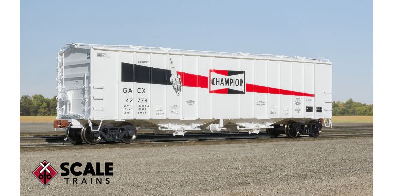 Scale Trains 32993 HO, GATC 4180cf Airslide Covered Hopper, Rivet Counter, GACX, 47776 - House of Trains