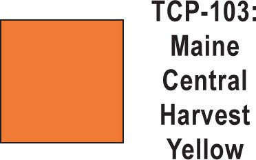 Tru Color TCP-103 Maine Central Harvest Yellow Paint 1 ounce - House of Trains