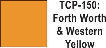 Tru Color TCP-150 Fort Worth and Western Yellow 1 ounce - House of Trains