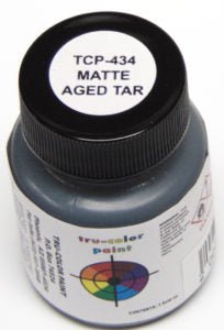 Tru Color TCP-434 Matte Aged Tar, Paint 1 ounce - House of Trains