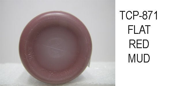 Tru Color TCP-871 Flat, Brushable Red Mud Paint 1 Fluid Ounce - House of Trains