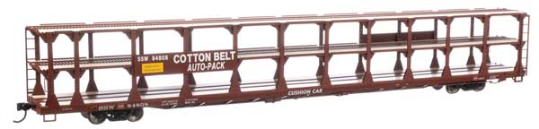 Walthers 910-8224 HO, 89' Tri-Level Open Auto Rack, SSW, 84808 - House of Trains