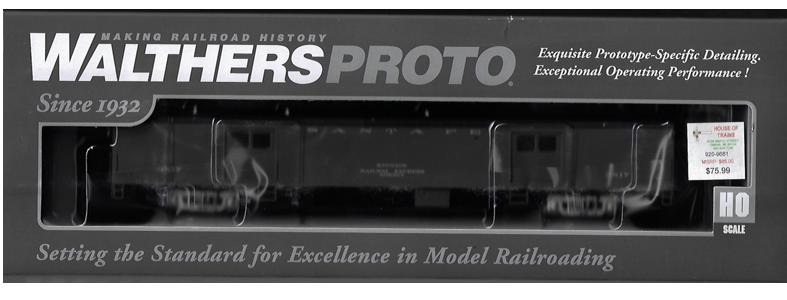 Walthers Proto 920-9681 HO, 74' PS Baggage Car, Santa Fe