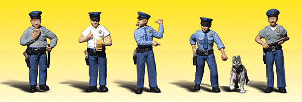 Woodland Scenics A2122 N Scale, Policemen - House of Trains