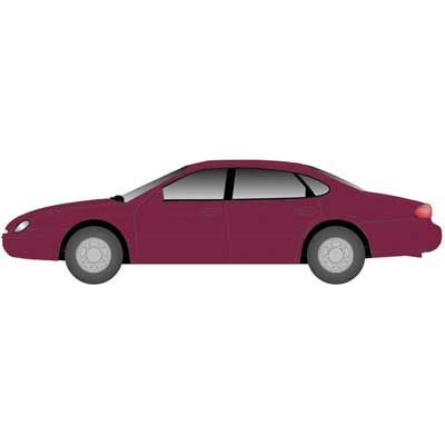 Atlas 2910 N, Ford Taurus, Midnight Red Metallic, 2 per package