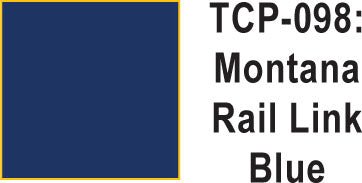 Tru Color TCP-98 Montana Rail Link Blue Paint 1 ounce