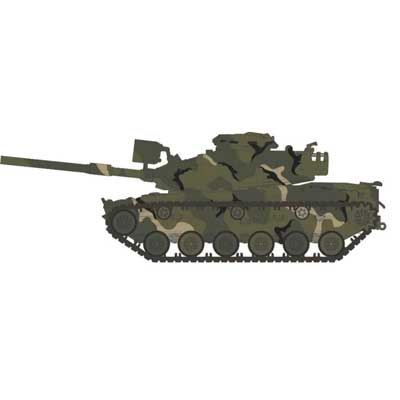 Rapido 804002 HO, M60A1 Main Battle Tank, MERDC Summer, Chrysler Defense Engineering