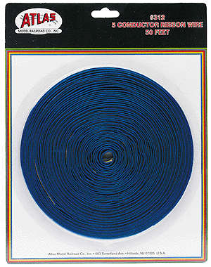 Atlas 312 50' 5 Conductor Ribbon Wire, 22 Gauge
