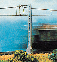 Vollmer 8000 N Scale Catenary System Mast with Short Registration