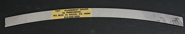 Ribbonrail 1018 HO 10" Track Gauge, 18" Radius