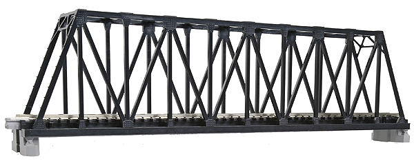 Kato 20-434 N, Single Truss Bridge, 9 3/4", (248mm), Black, 1pc