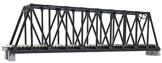 Kato 20-434 N, Single Truss Bridge, 9 3/4", (248mm), Black, 1pc