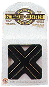 Bachmann 44441 HO, 90 Degree Crossing, Black Roadbed, Steel Alloy Rail