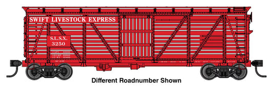 Walthers Mainline 910-41518 HO, 40' Wood Stock Car, SLSX 3328