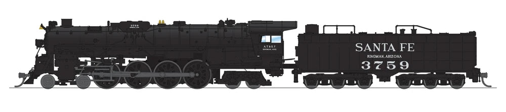 Broadway Limited 9404 N  4-8-4, Paragon 4 DCC/Sound, Santa Fe, ATSF 3759