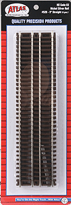 Atlas 520 HO, Code 83, 9" Straight, 6 Pieces